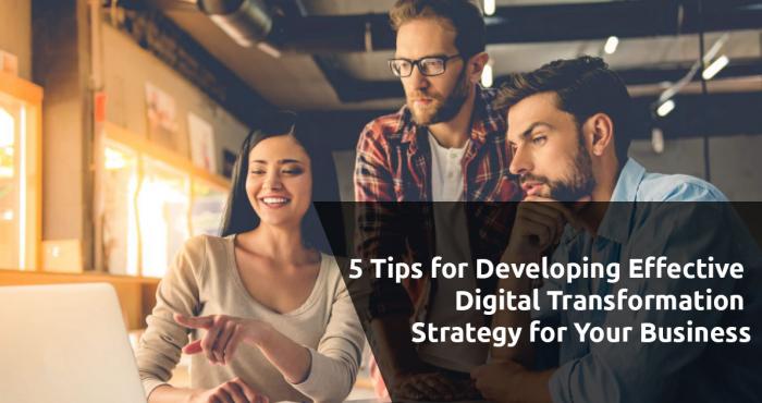 5 Tips for Developing an Effective Digital Transformation Strategy for Your Business